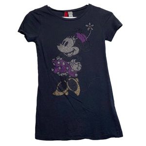 H&M Disney Minnie Mouse Jeweled Cotton T Shirt Size 2